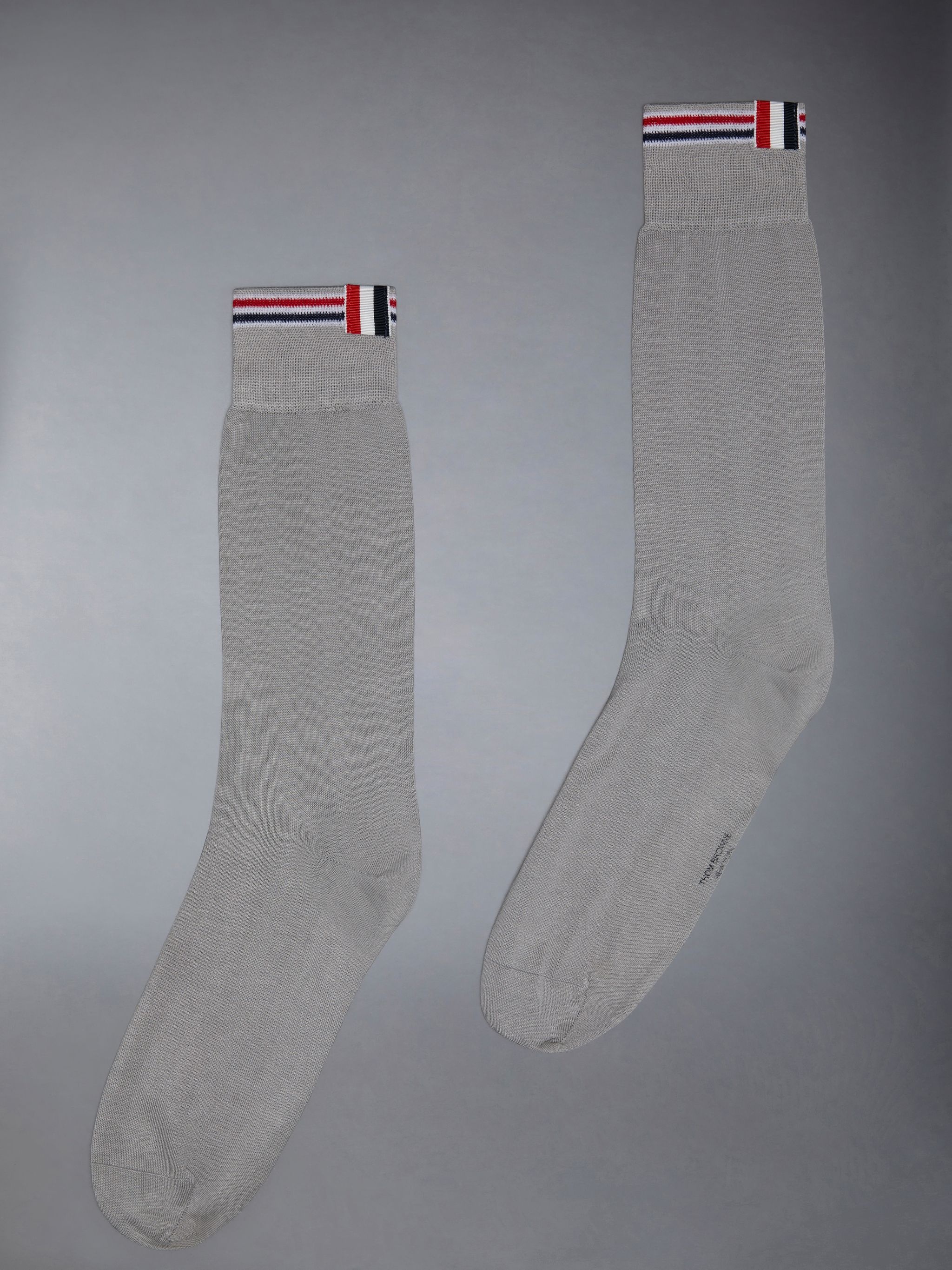 Cotton Jersey Tipping Stripe Mid Calf Socks - 1