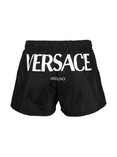 VERSACE logo-print swim shorts outlook