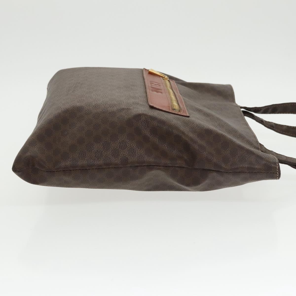 CELINE Macadam Canvas Tote Bag Pvc Leather Brown Gold - 4