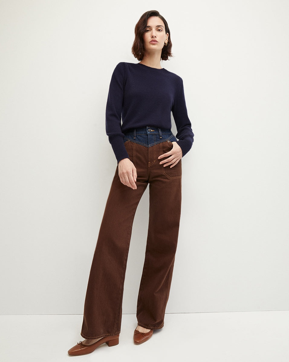 NELIA CASHMERE PULLOVER | BUTTON ACCENT - 4