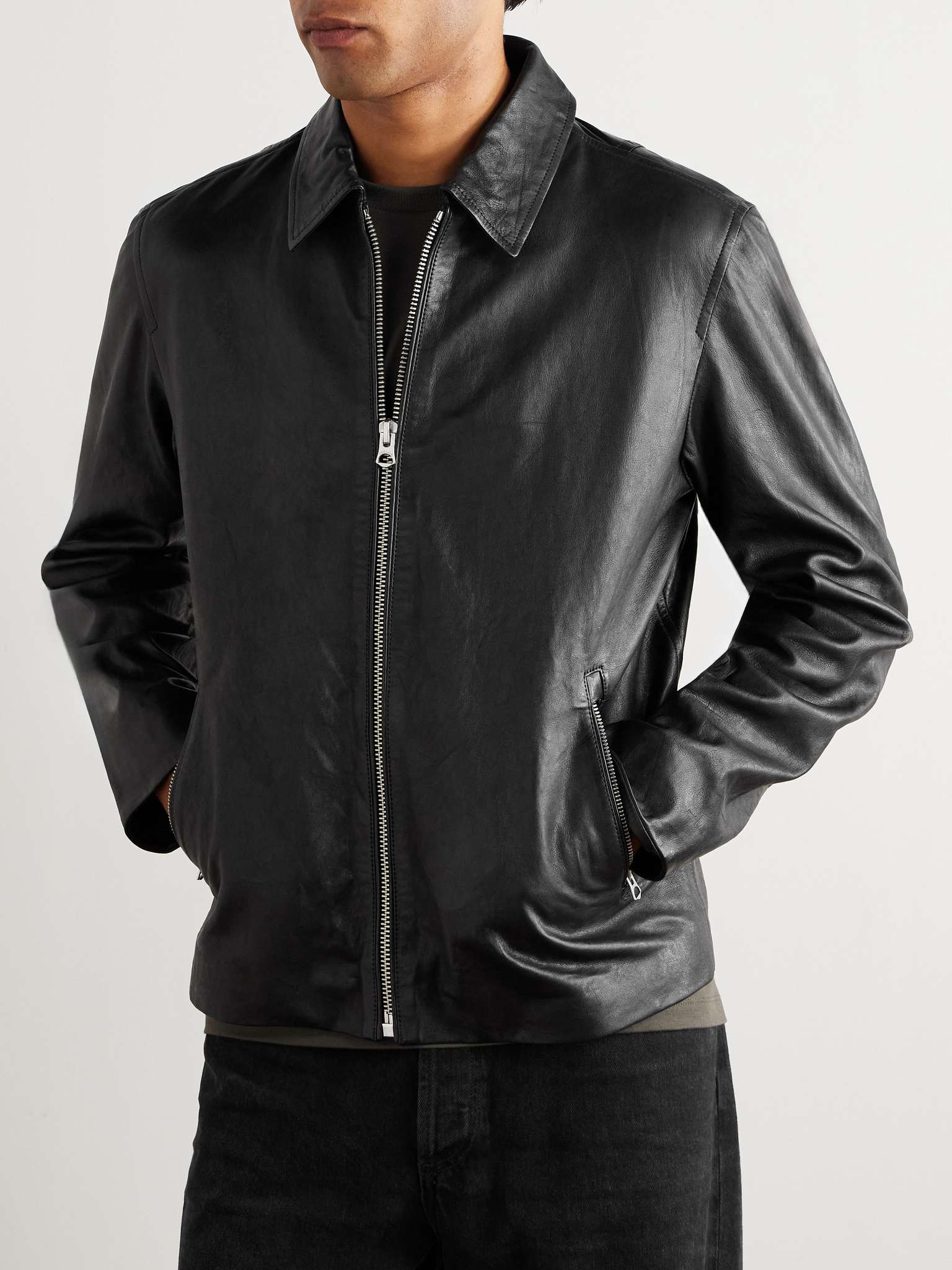 Melrose Textured-Leather Jacket - 3