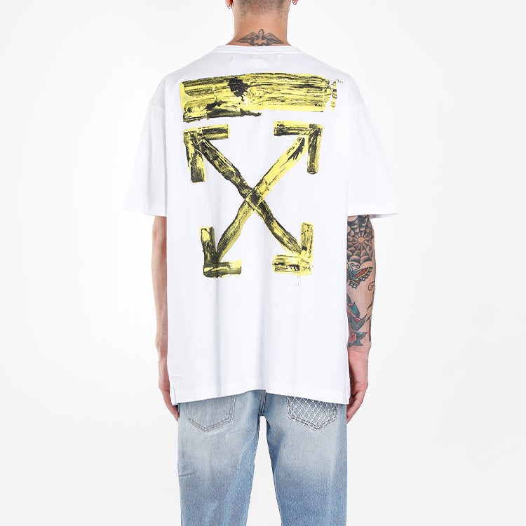 Off-White Gold Arrow Print Oversized Short-Sleeved OMAA038F191850100160 - 4