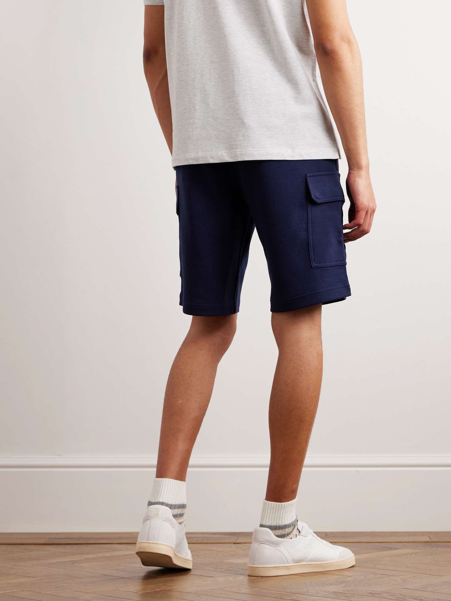 Straight-Leg Cotton-Blend Drawstrings Shorts - 4