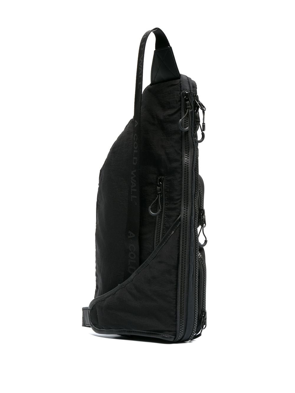 logo-print top zip-fastening backpack - 3