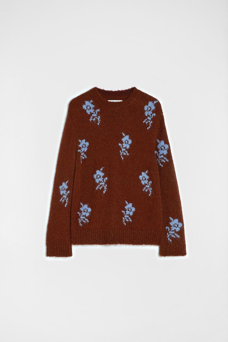 Wool Blend Crew-Neck Sweater - 7