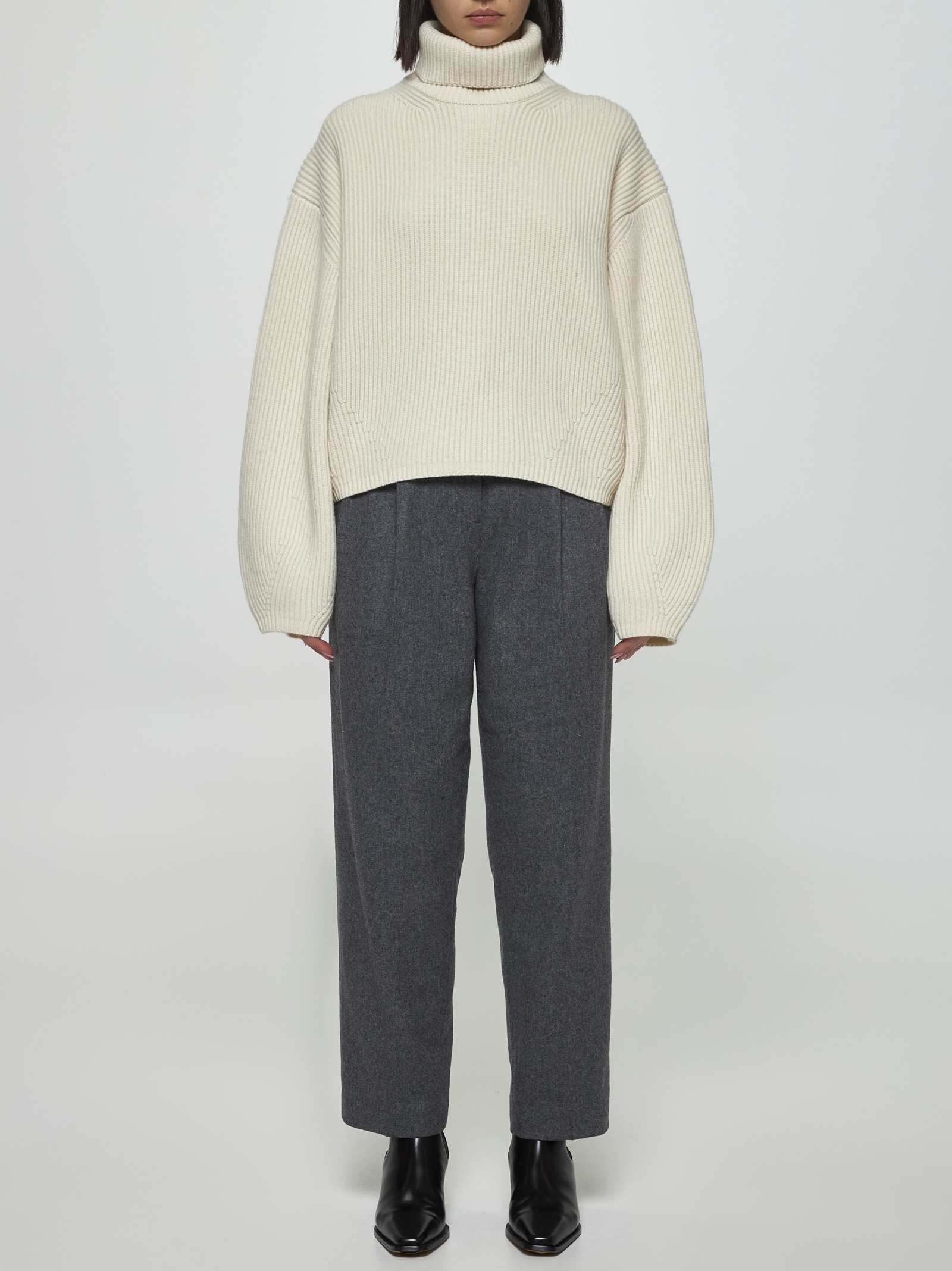 Wool-blend turtleneck - 2