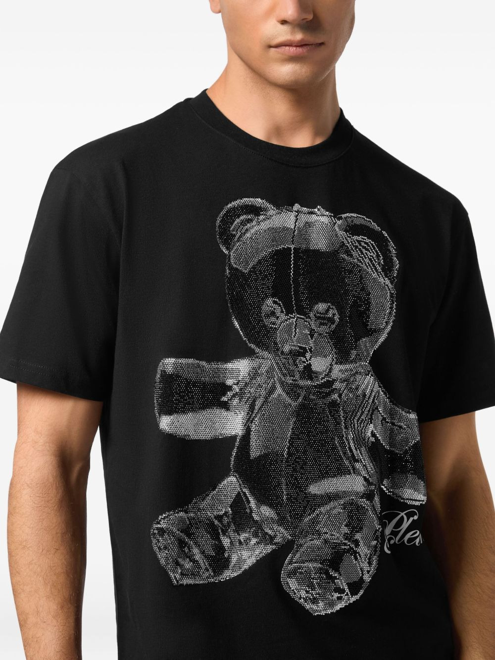 teddy bear-motif T-shirt - 4