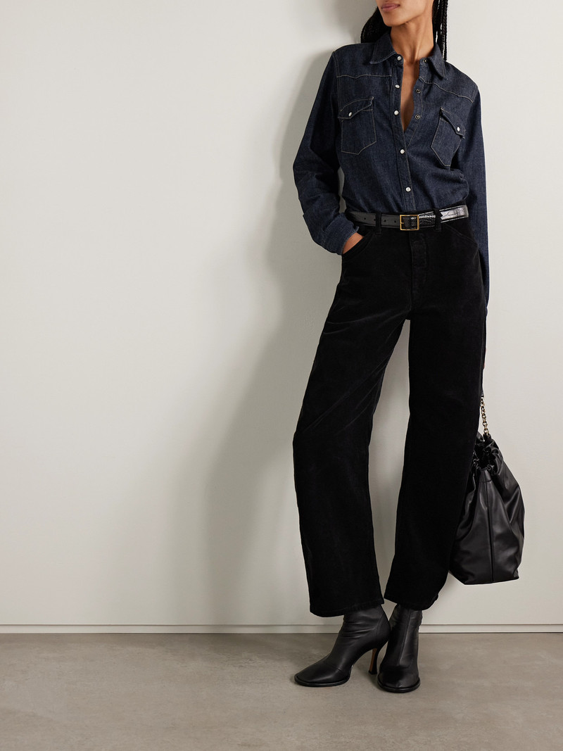 NILI LOTAN Travis Denim Shirt outlook