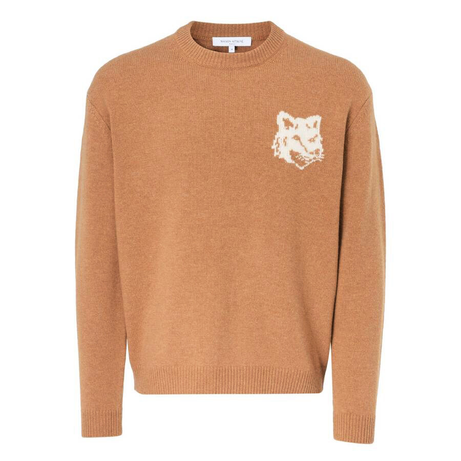 Maison Kitsune Fox Head Intarsia Wool Jumper - 5