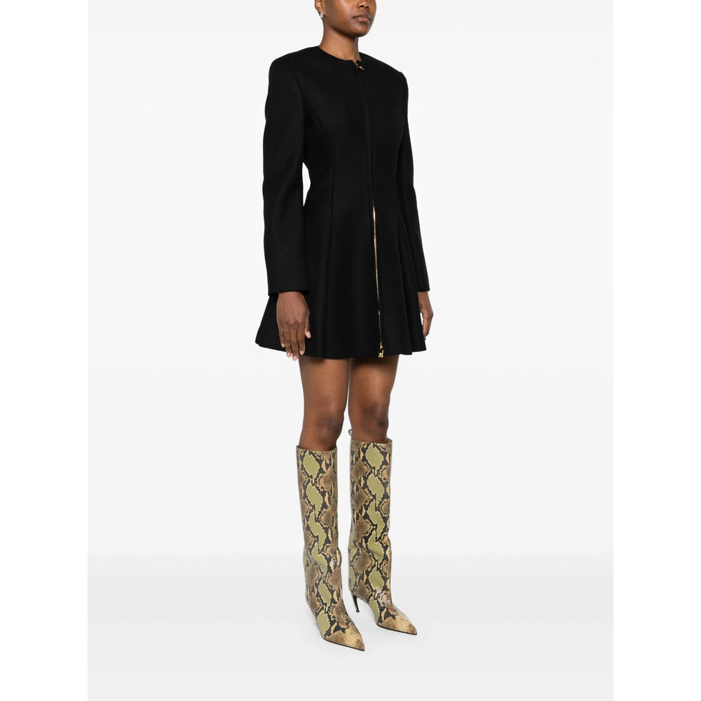 Versace Black Coats - Single Breasted Coats Women - 5