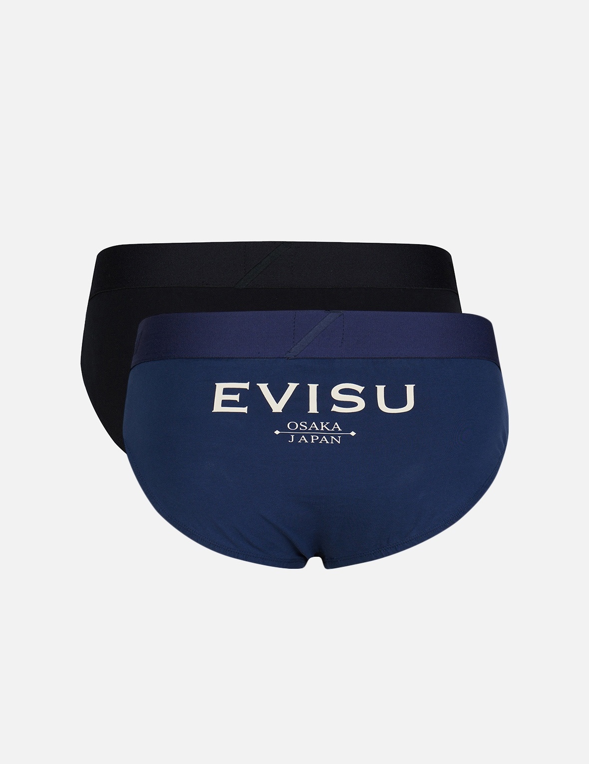 TWO-PACK KAMON AND LOGO PRINT BRIEFS - 2
