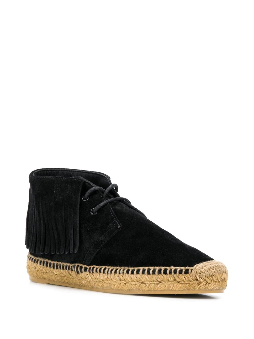 high-top fringed espadrilles - 2