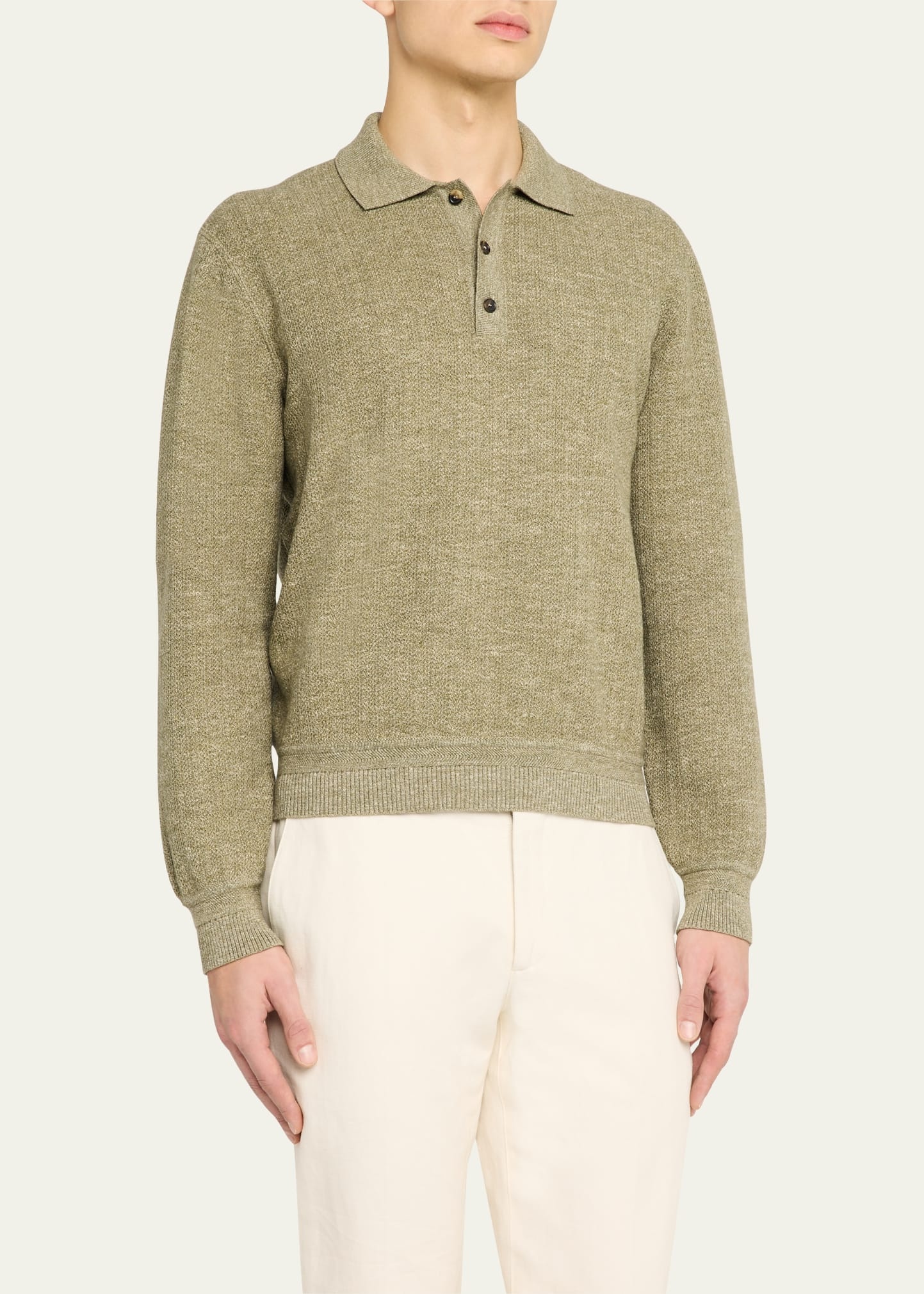 Men's Cellina Mouline Polo Sweater - 4