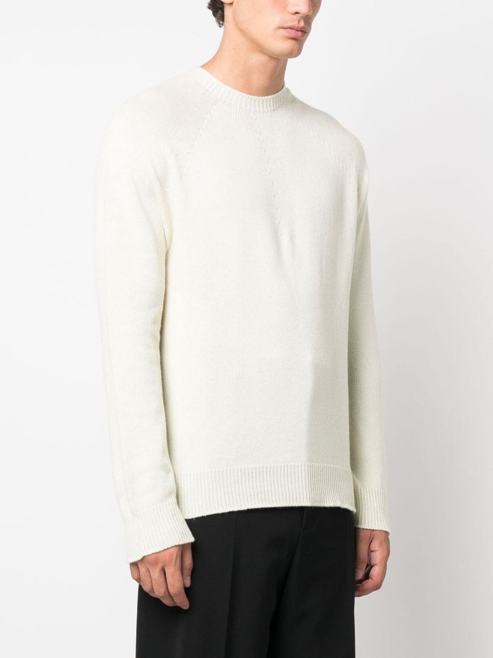 round-neck cashmere jumper - 3