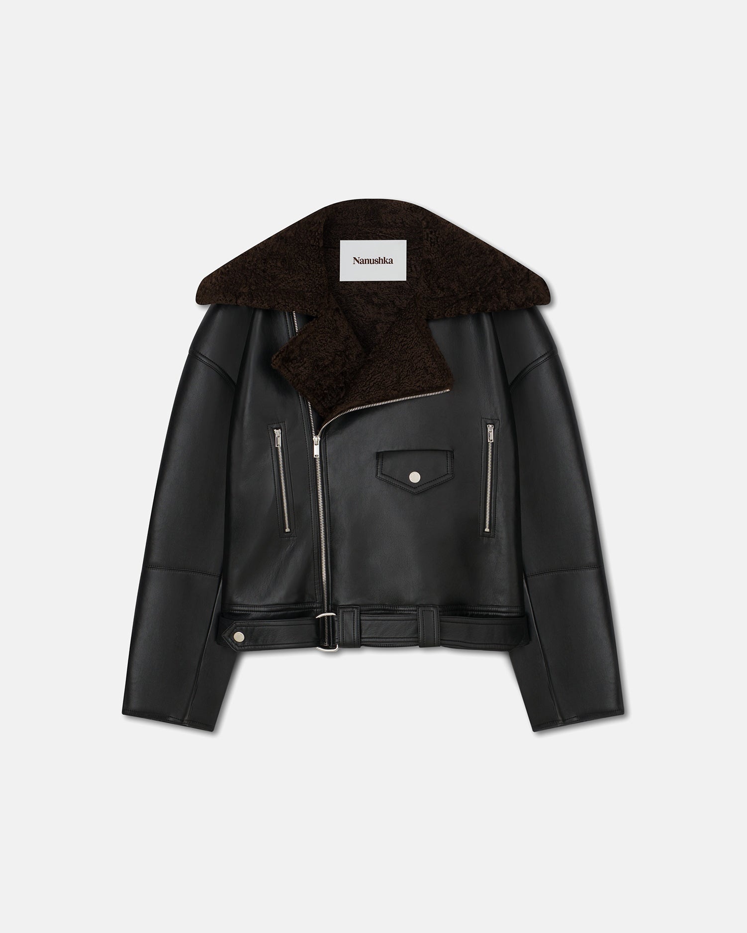Regenerated Leather Jacket - 4