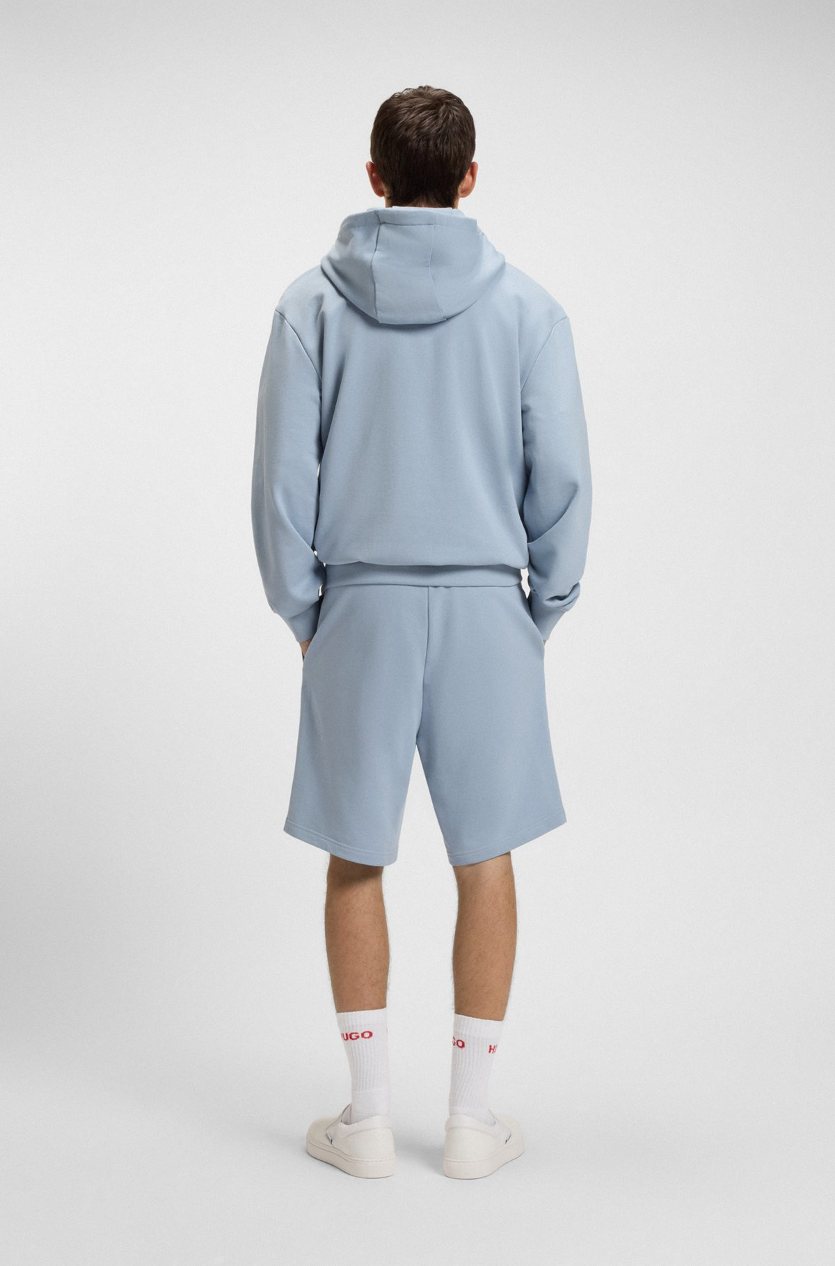 COTTON-TERRY RELAXED-FIT HOODIE WITH LOGO PRINT - 5