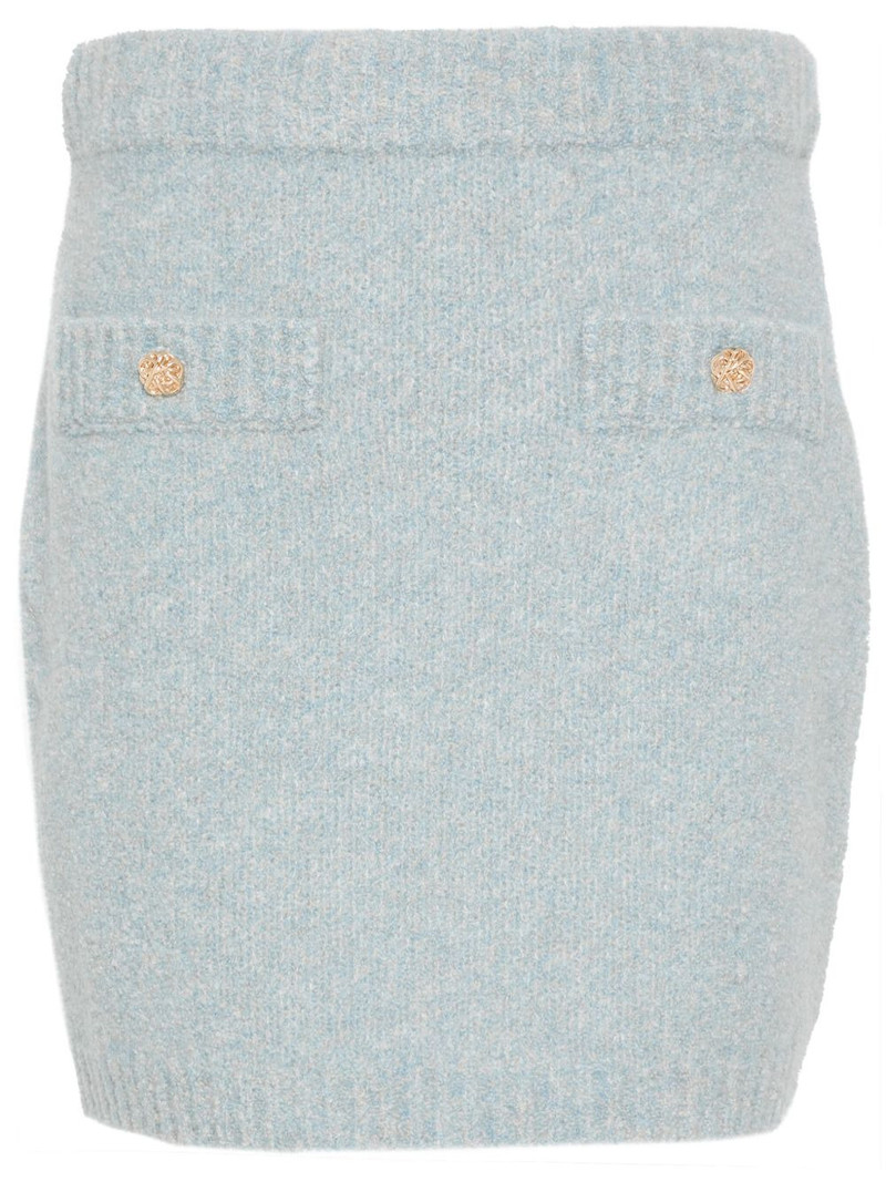 marl-knit mini skirt 1