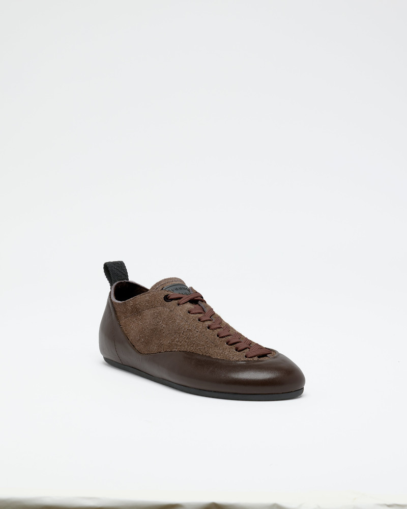 Arcadia Sneakers in Brushed Calf Suede - 1