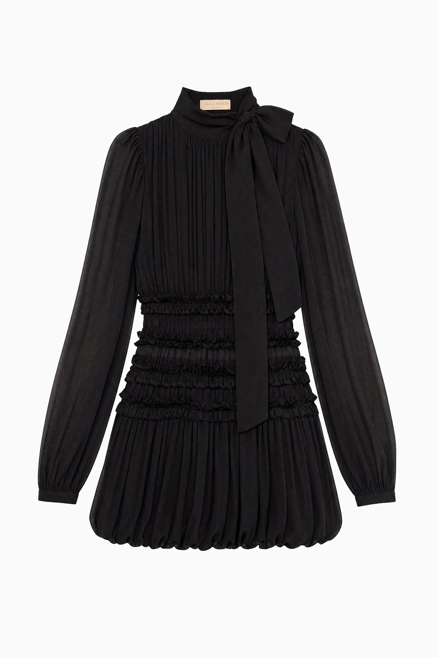 Celestine Long Sleeve Silk Dress - 1