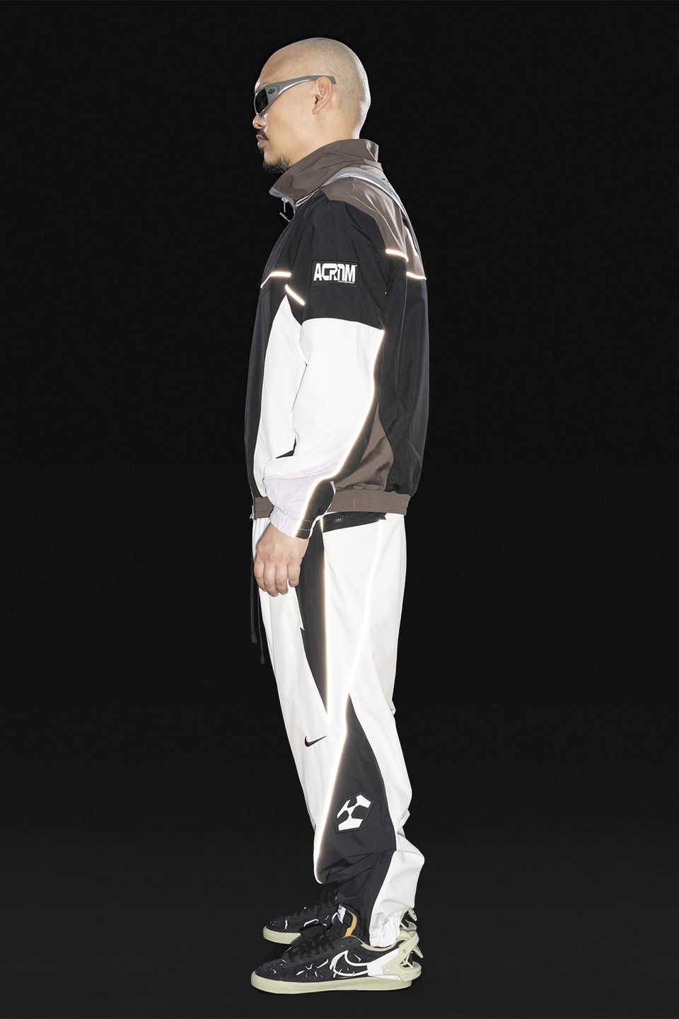 GGG-P2-100 Nike® Acronym® Track Pant Woven White/Multi - 18