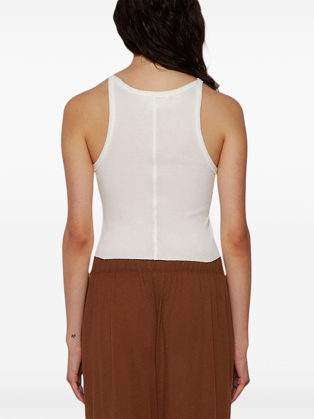 cropped cotton tank top - 5