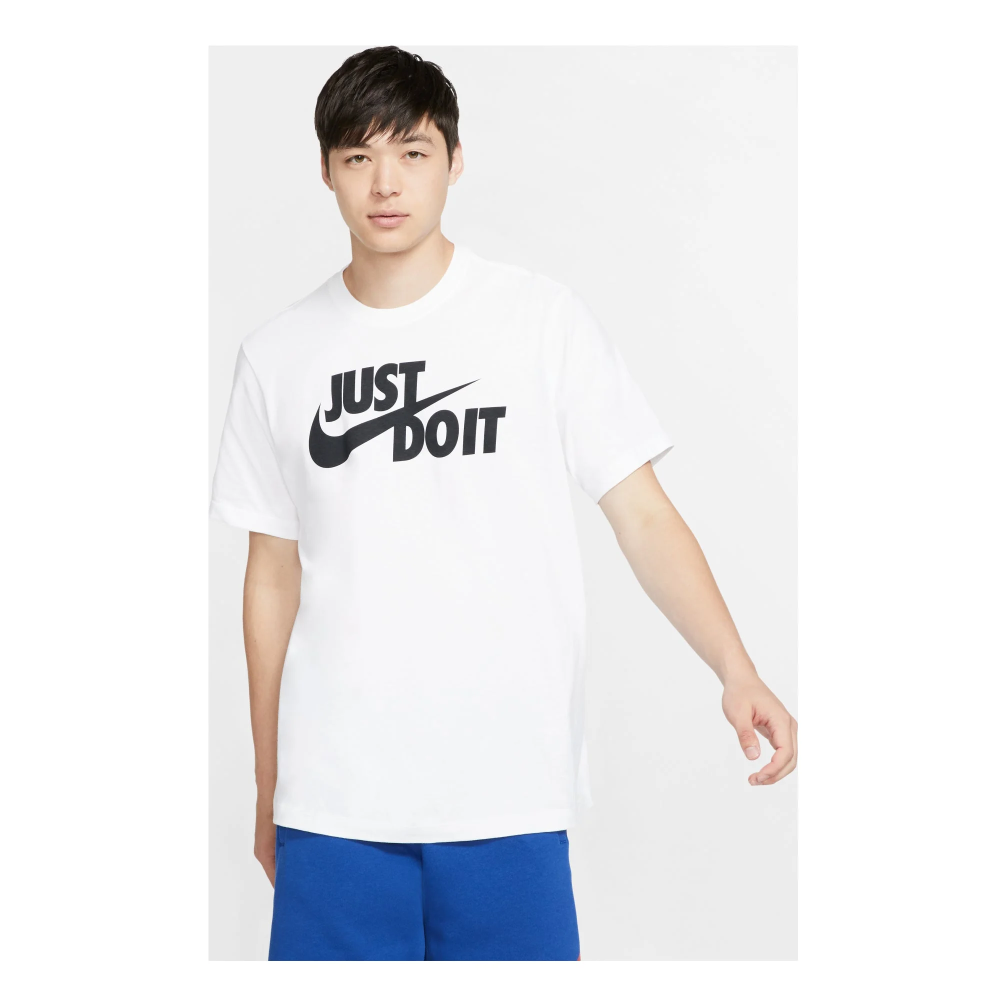 남자 나이키 Sportswear 티 JUST DO IT SWOOSH 화이트 AR5007-100 - 1