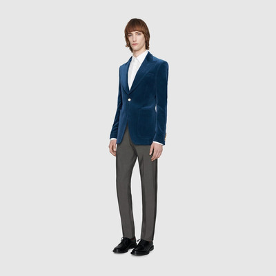 GUCCI Velvet formal jacket outlook