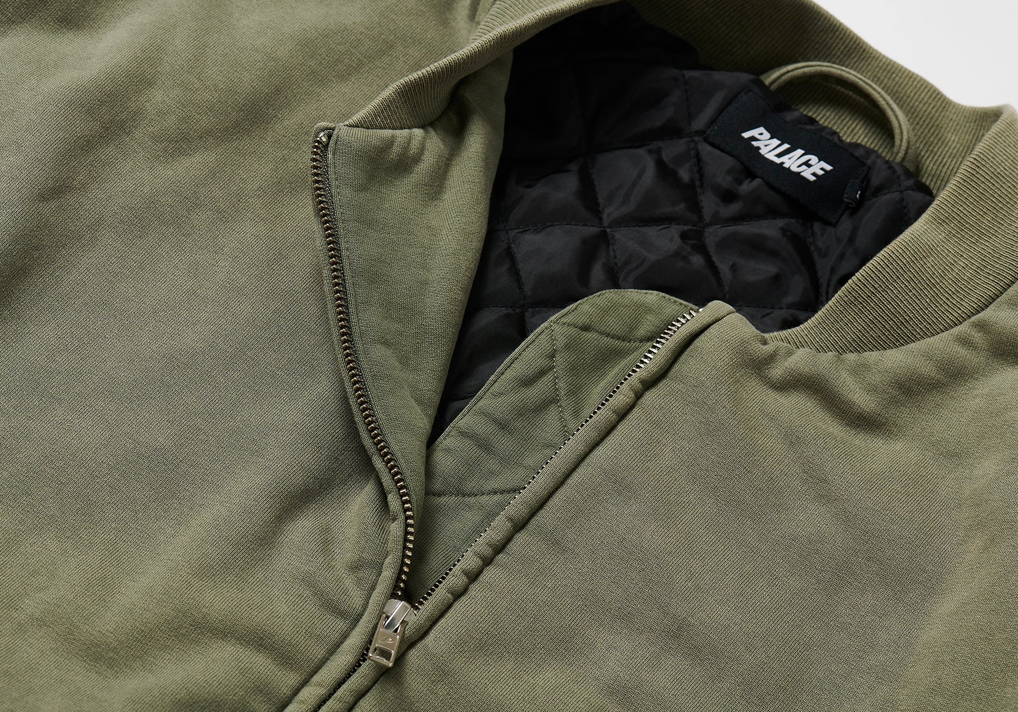 PALACE WASH OUT BOMBER JACKET THE DEEP GREEN | REVERSIBLE