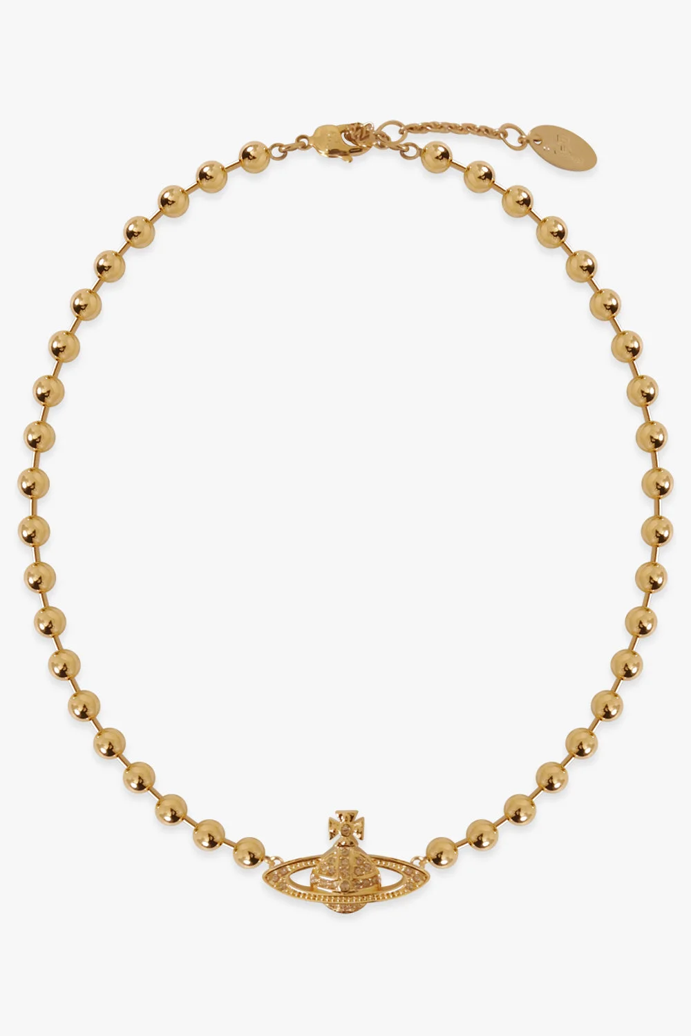 THAMES MINI BAS RELIEF CHOKER | WHITE/GOLD - 1