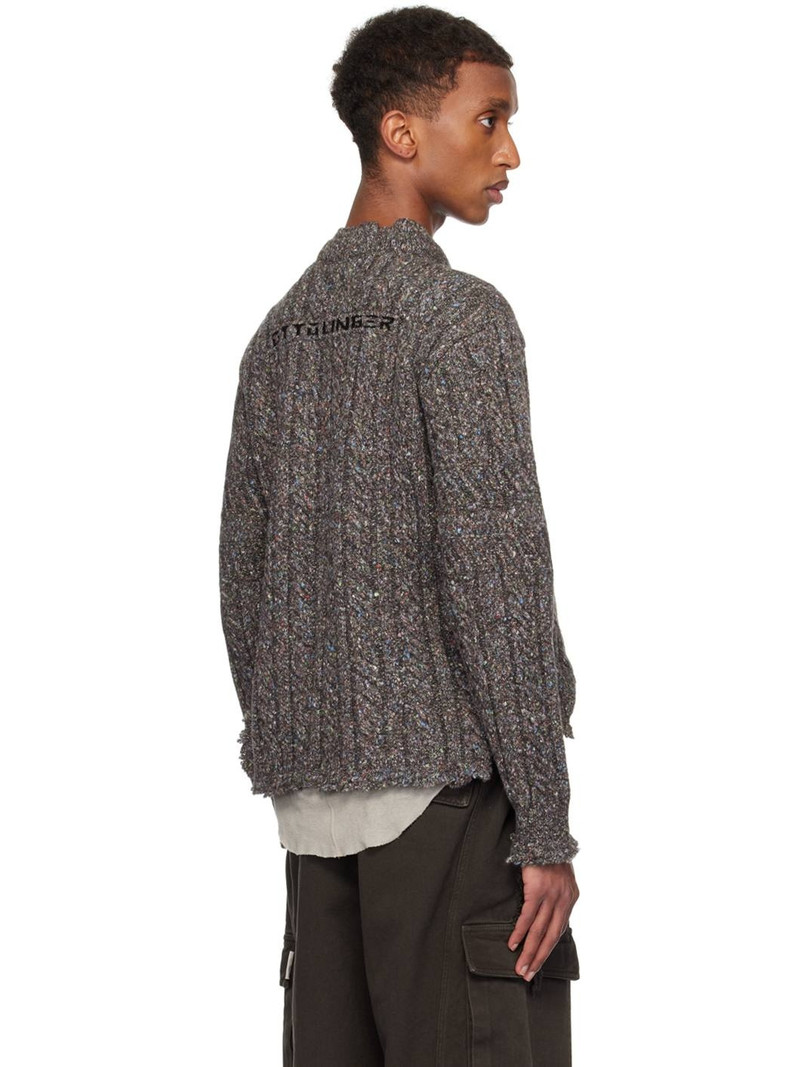 Brown Knit Chunky Sweater 3