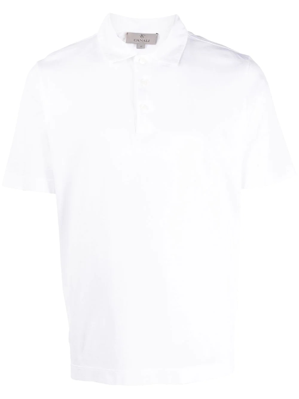 short-sleeve cotton polo shirt - 1