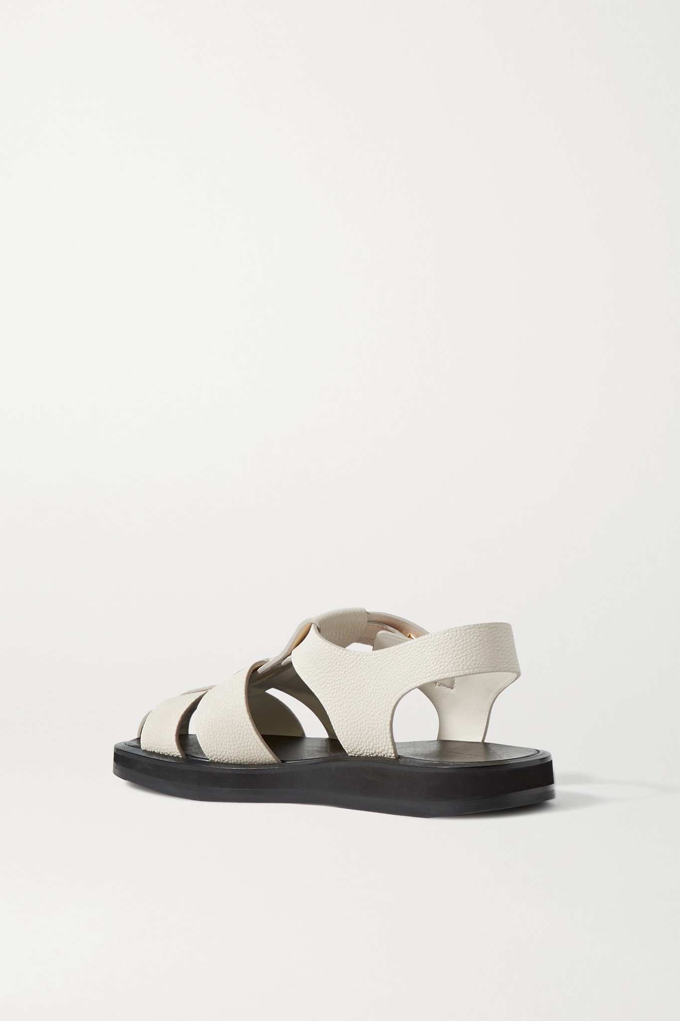 Fisherman woven textured-leather sandals - 3