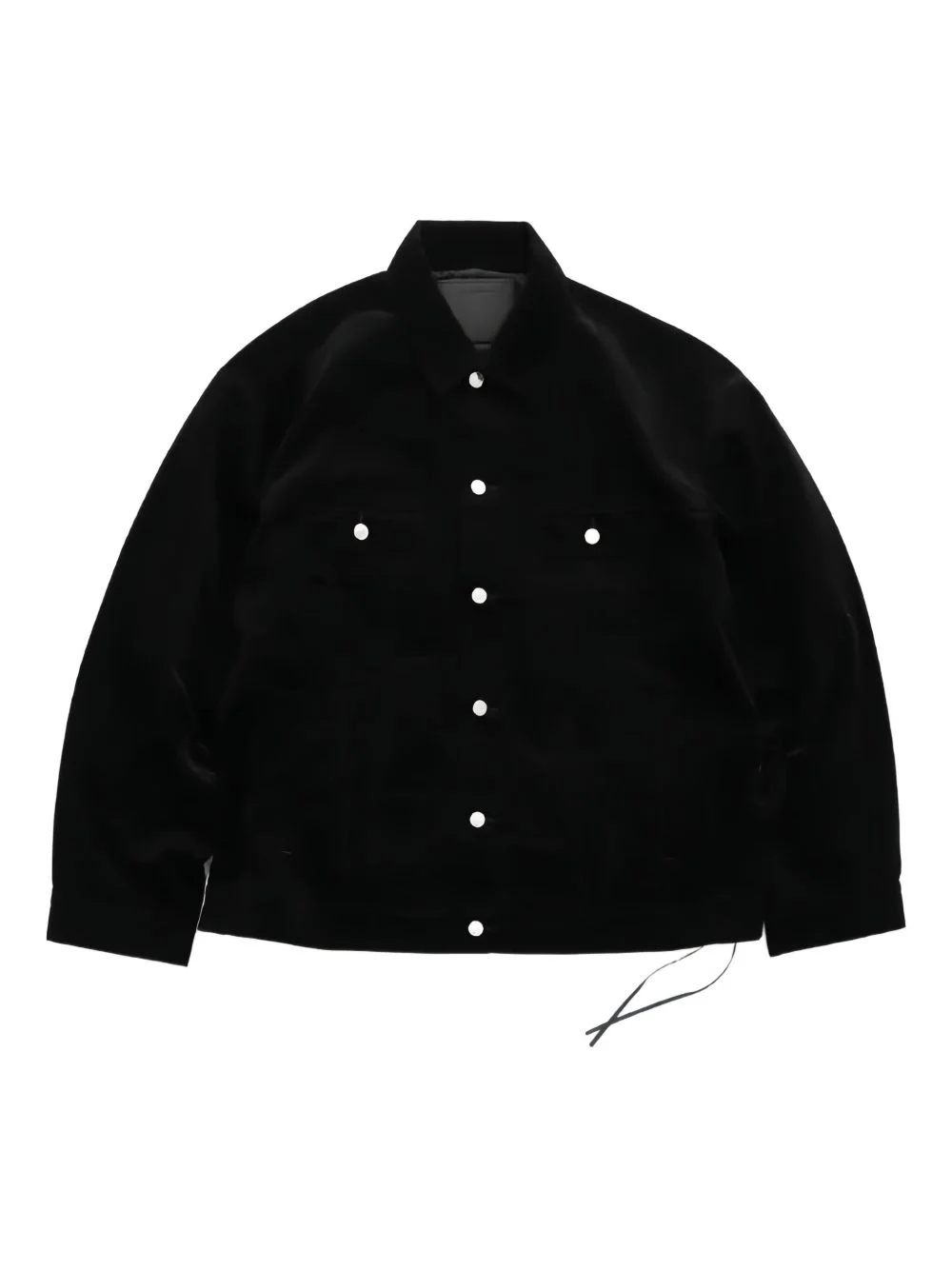 corduroy-texture skull-embellished jacket - 1