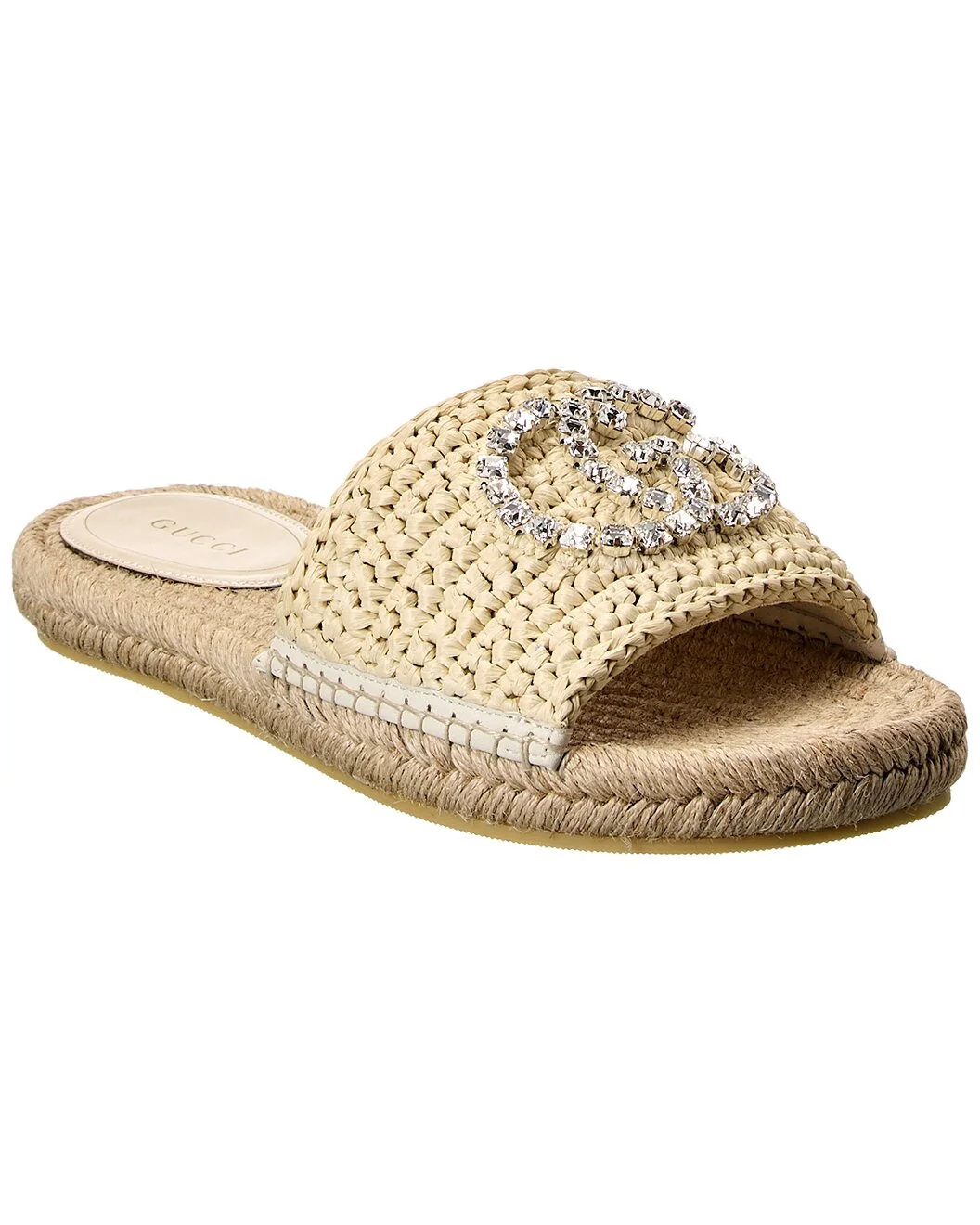 Gucci Interlocking G Raffia Espadrille - 1