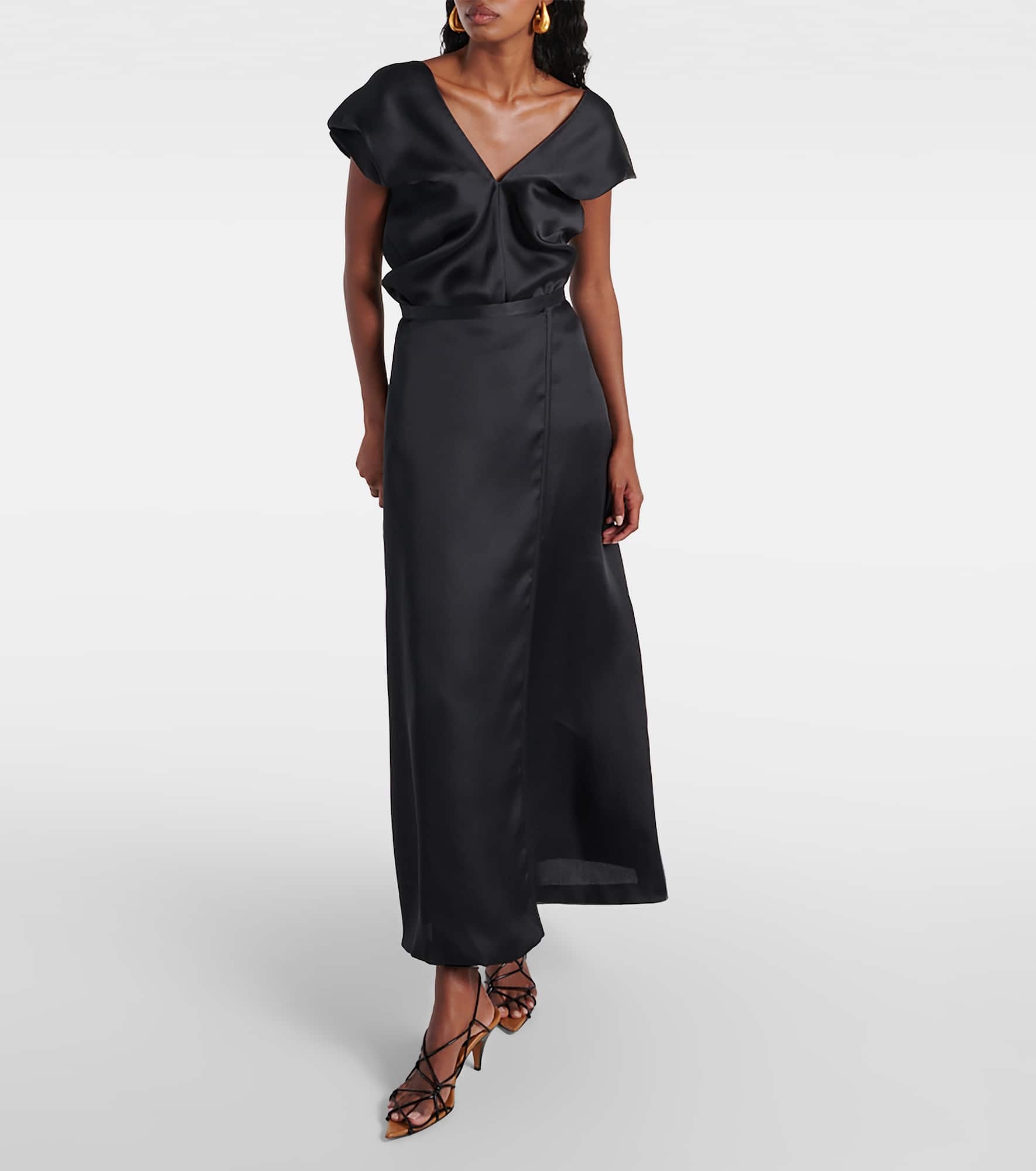 Mila silk maxi skirt - 2