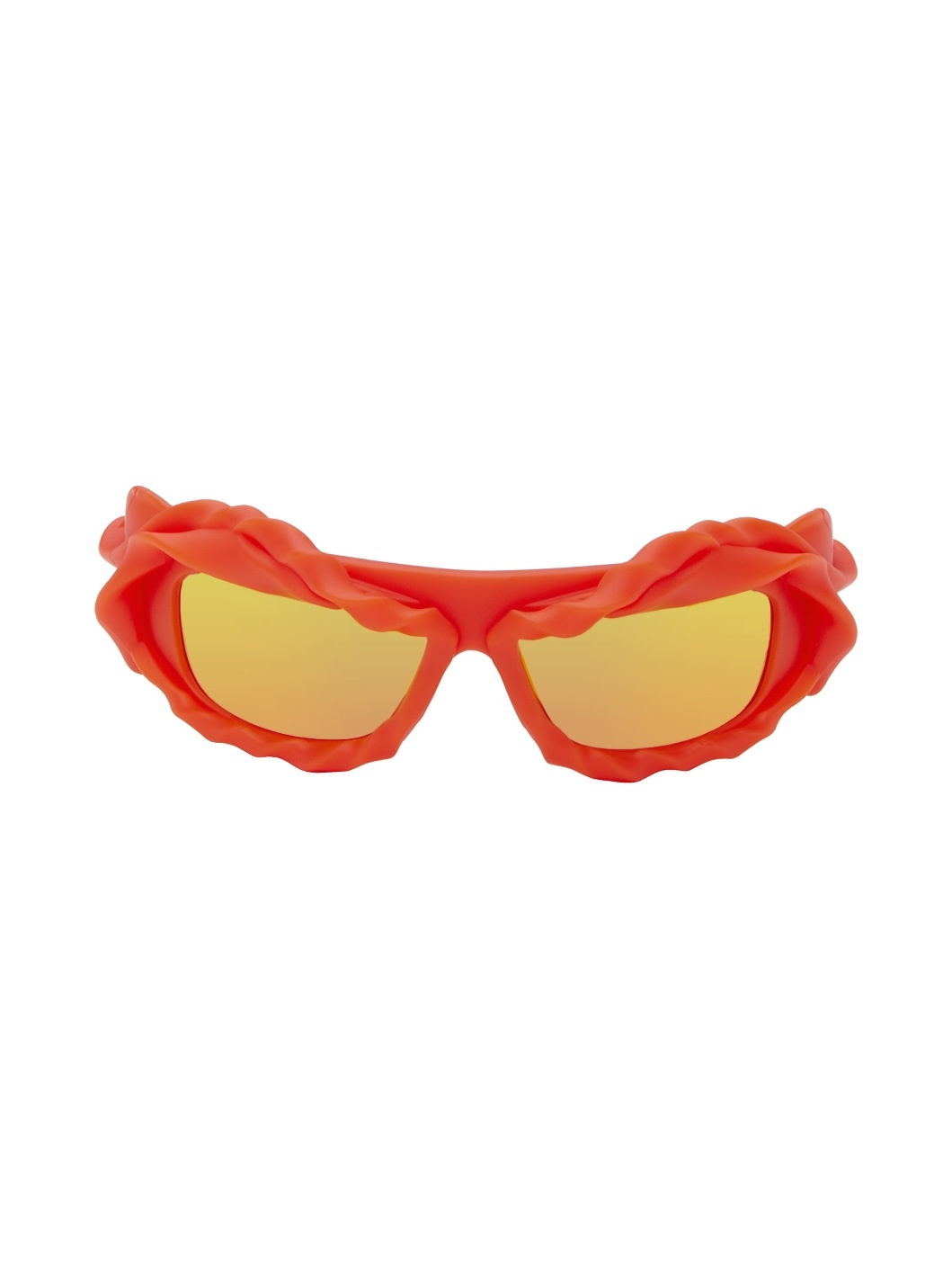 SSENSE Exclusive Red Twisted Sunglasses - 1
