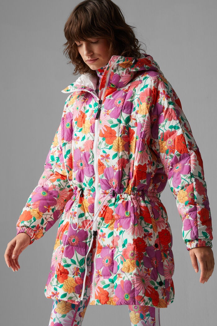 Yama Quilted coat in Violet/Pink - 2