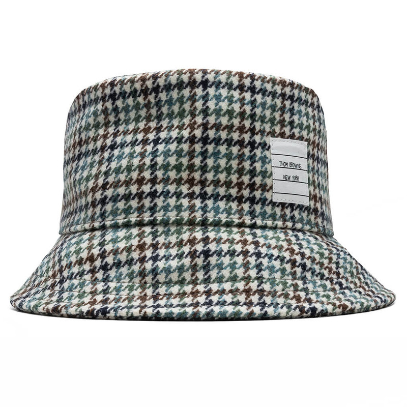 HOUNDSTOOTH LAMBSWOOL BUCKET HAT - SEASONAL MULTI 1