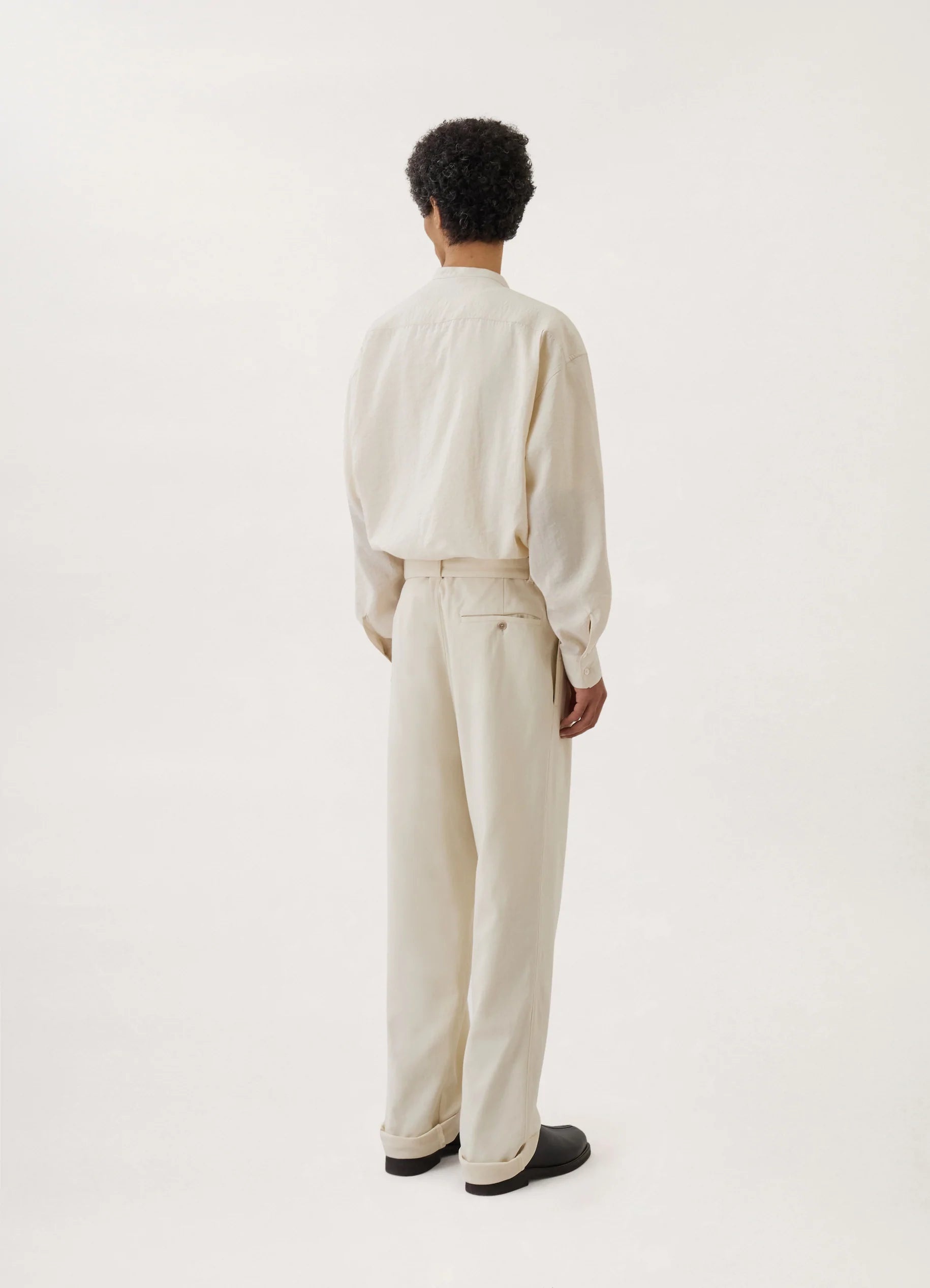 パンツ LEMAILE LOOSE PLEATED PANTS Lemaire LOOSE PLEATED PANTS COTTON VISCOSE | REVERSIBLE