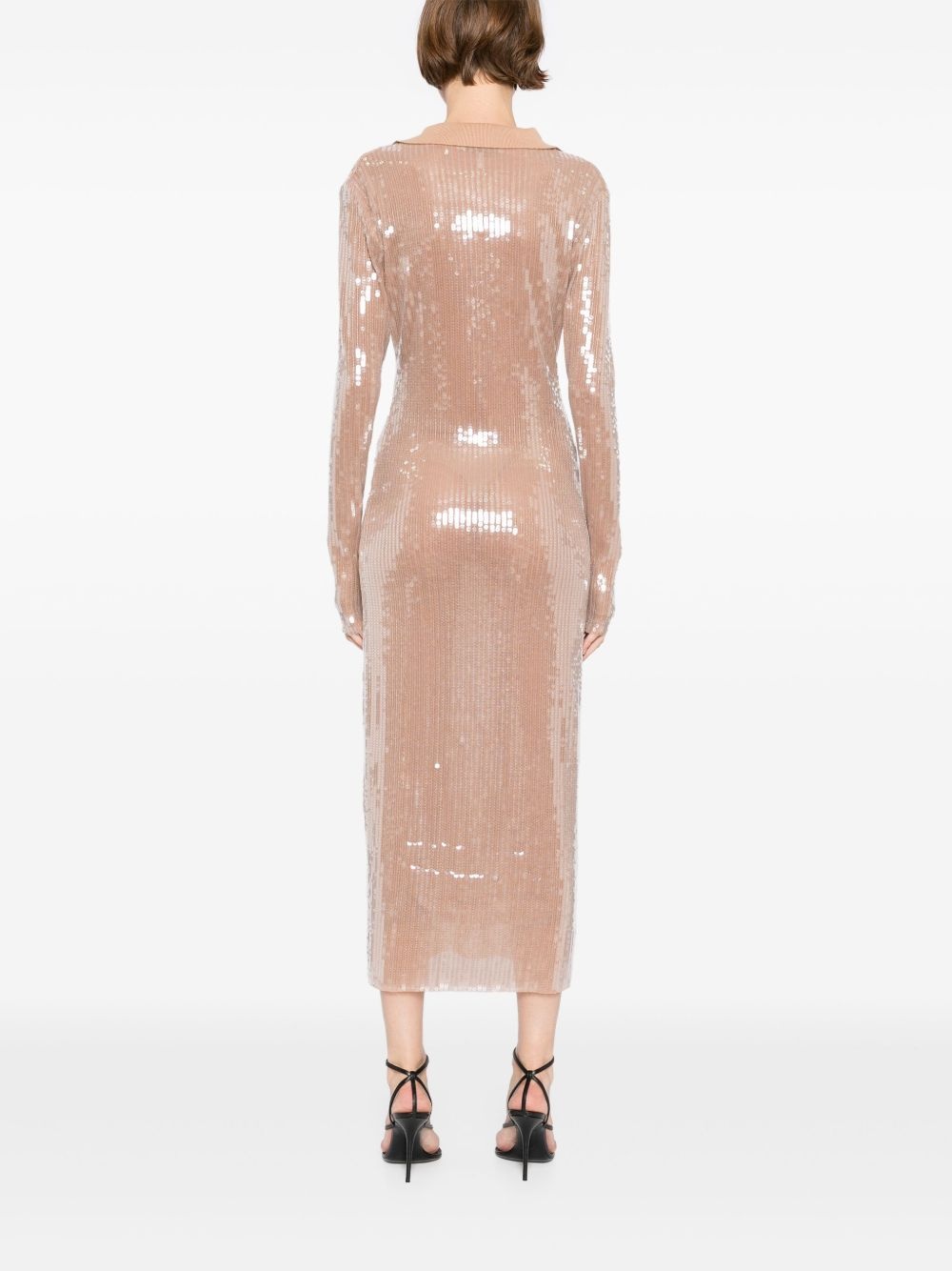 mesh midi dress - 4