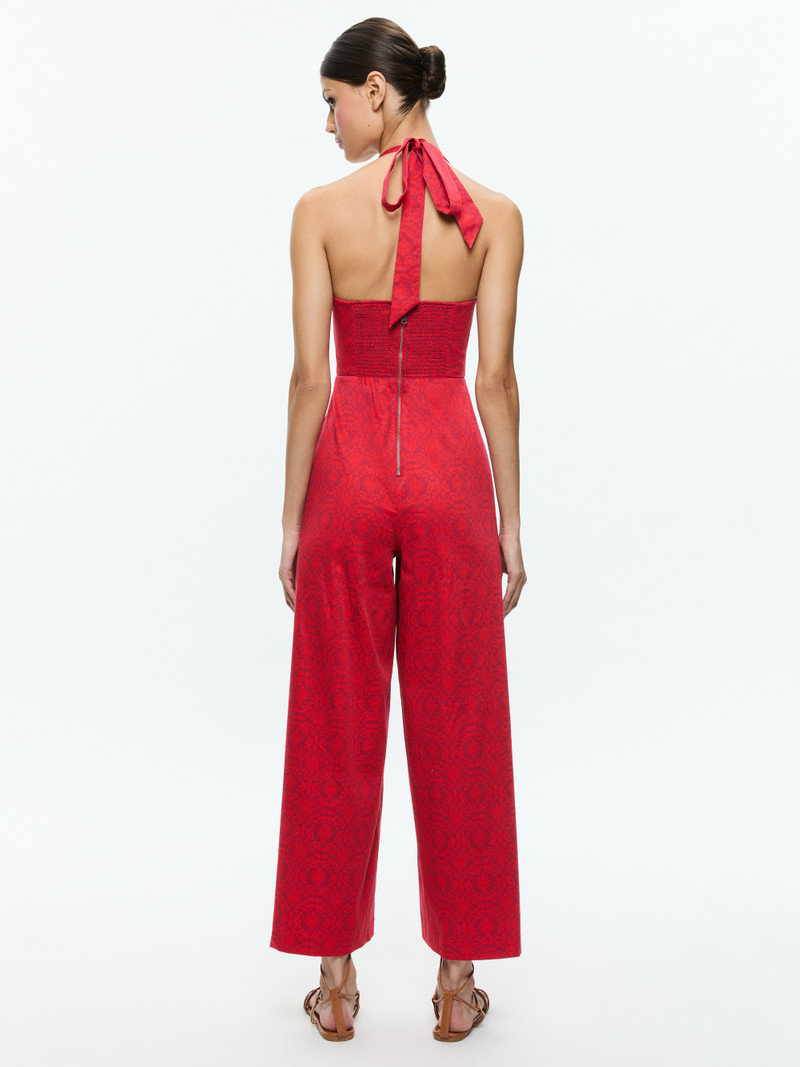 Alice + Olivia AIDA CROPPED HALTER JUMPSUIT outlook