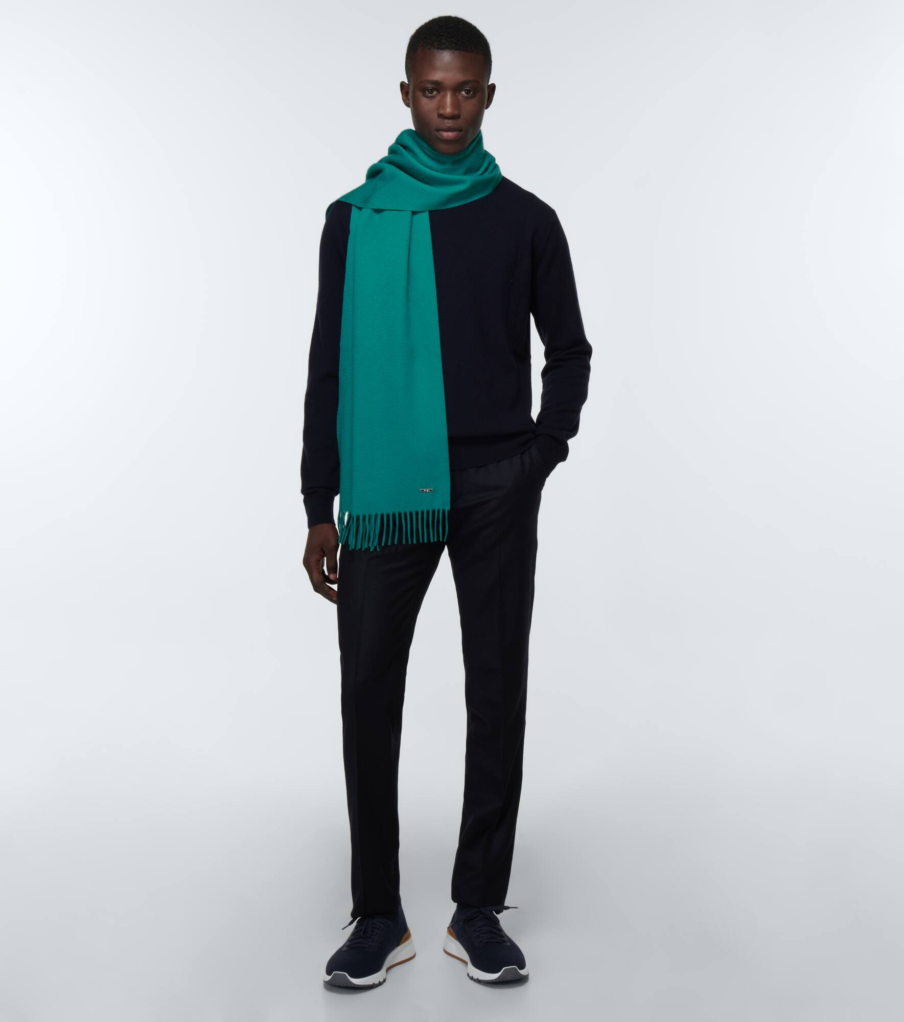 Large cashmere scarf - 4