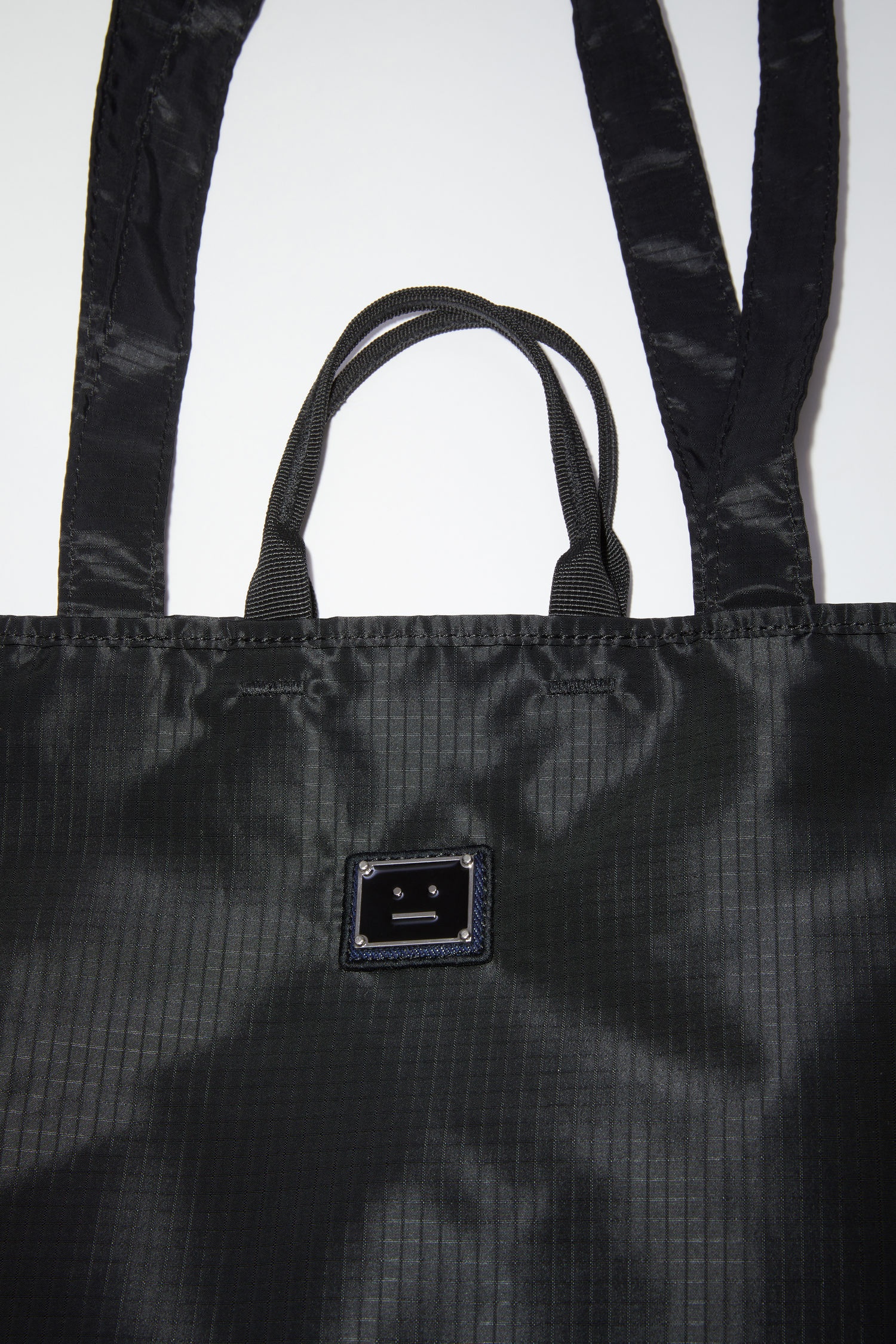 Logo plaque tote bag - Black - 5