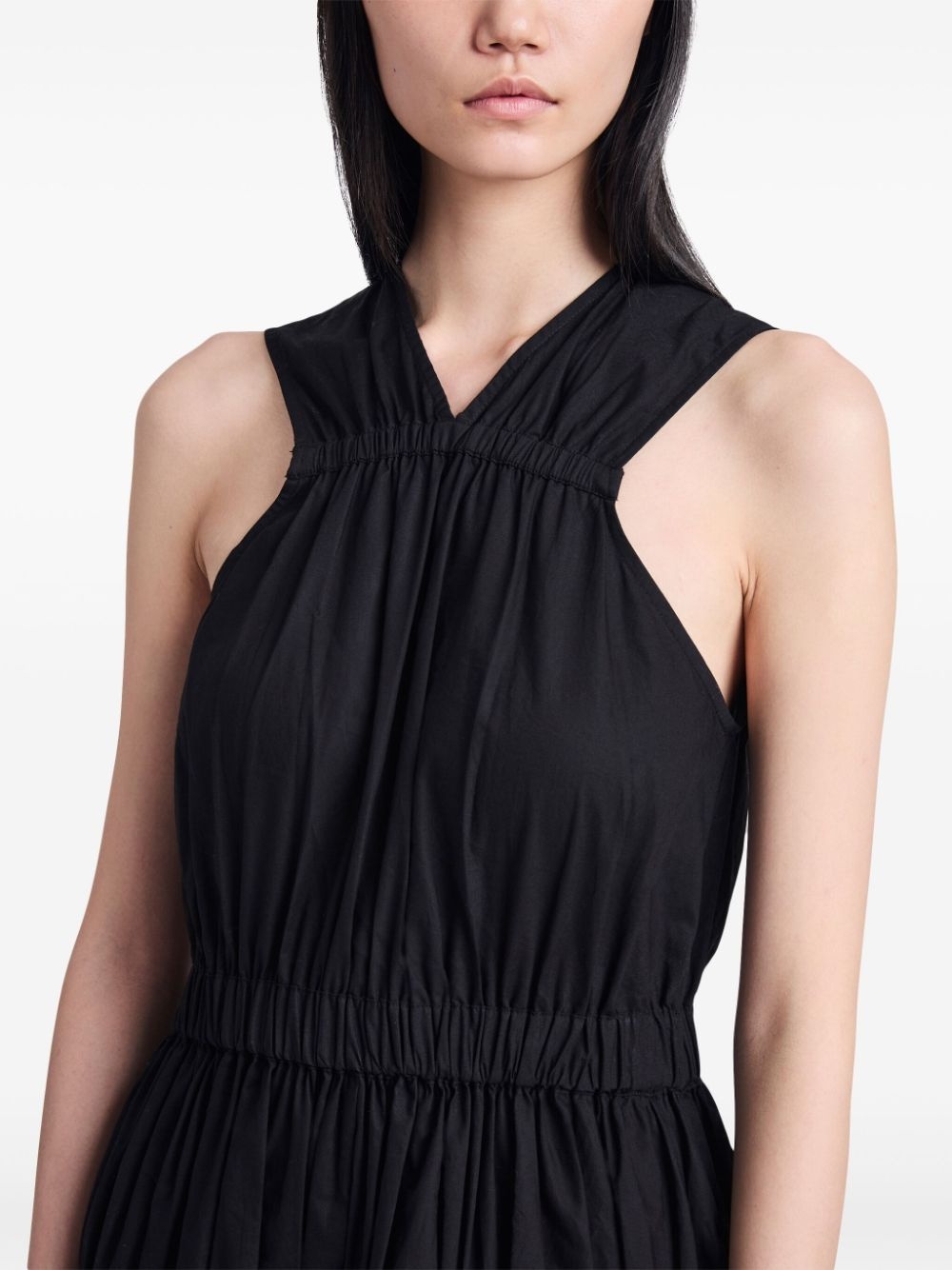 Libby ruched-detail cotton dress - 5