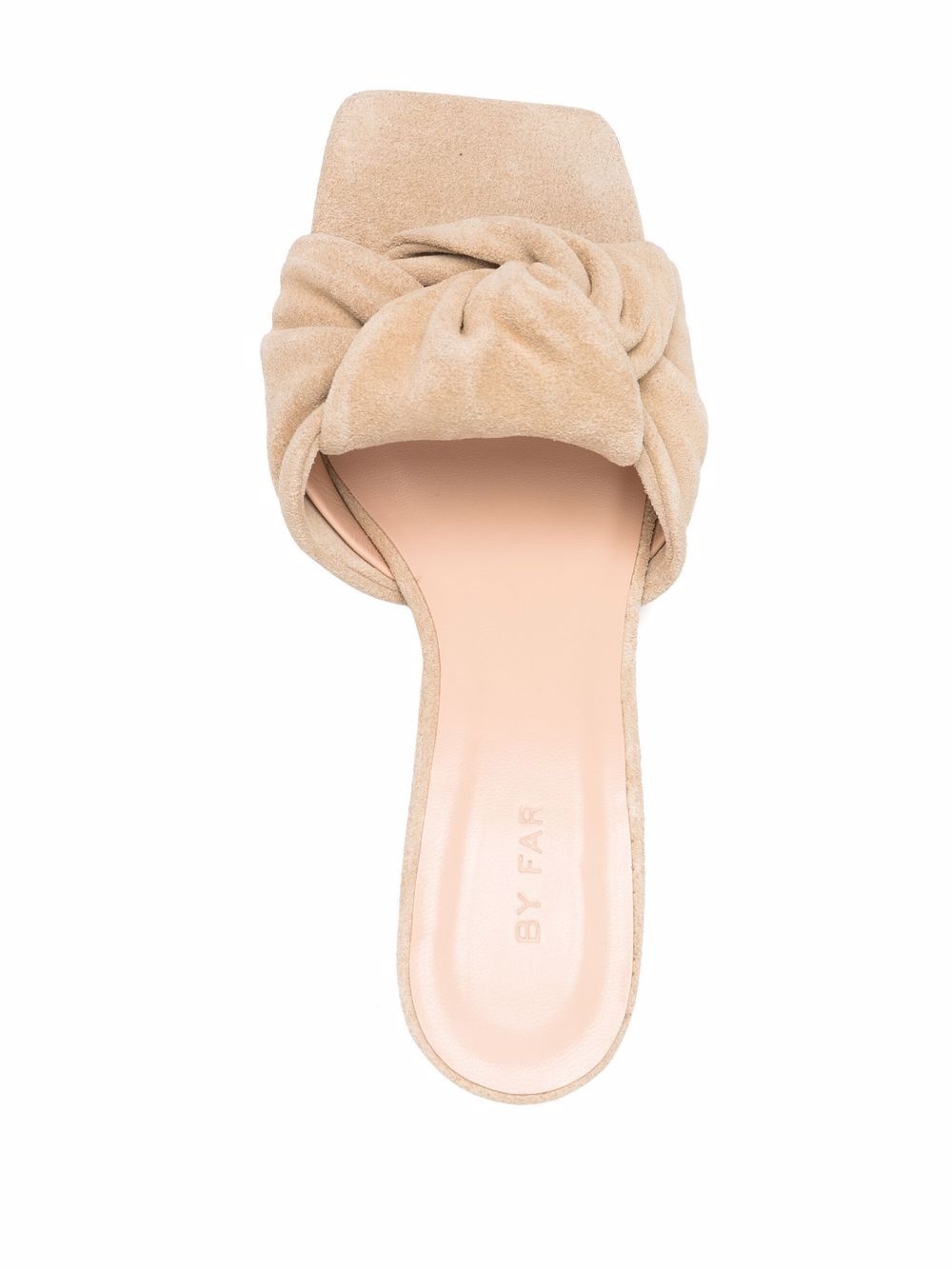 suede-leather knot sandals - 4