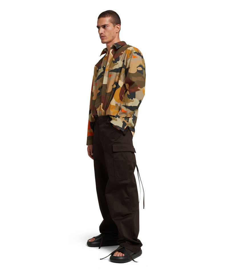 Gabardine cotton cargo pants 5