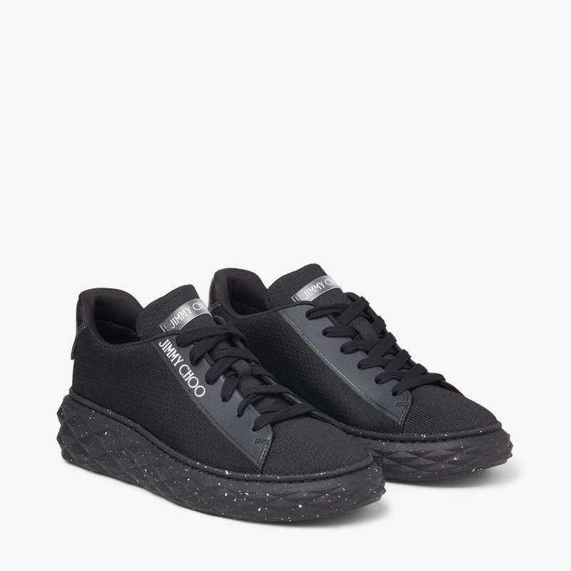 Diamond Light Maxi/f
Black Knit Low-Top Trainers with Platform Sole 3