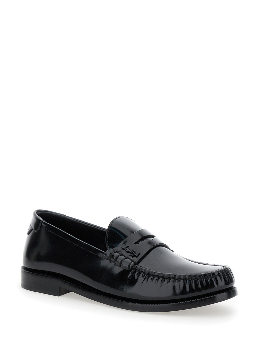 Saint Laurent Women Black Loafers In Leather Woman - 2