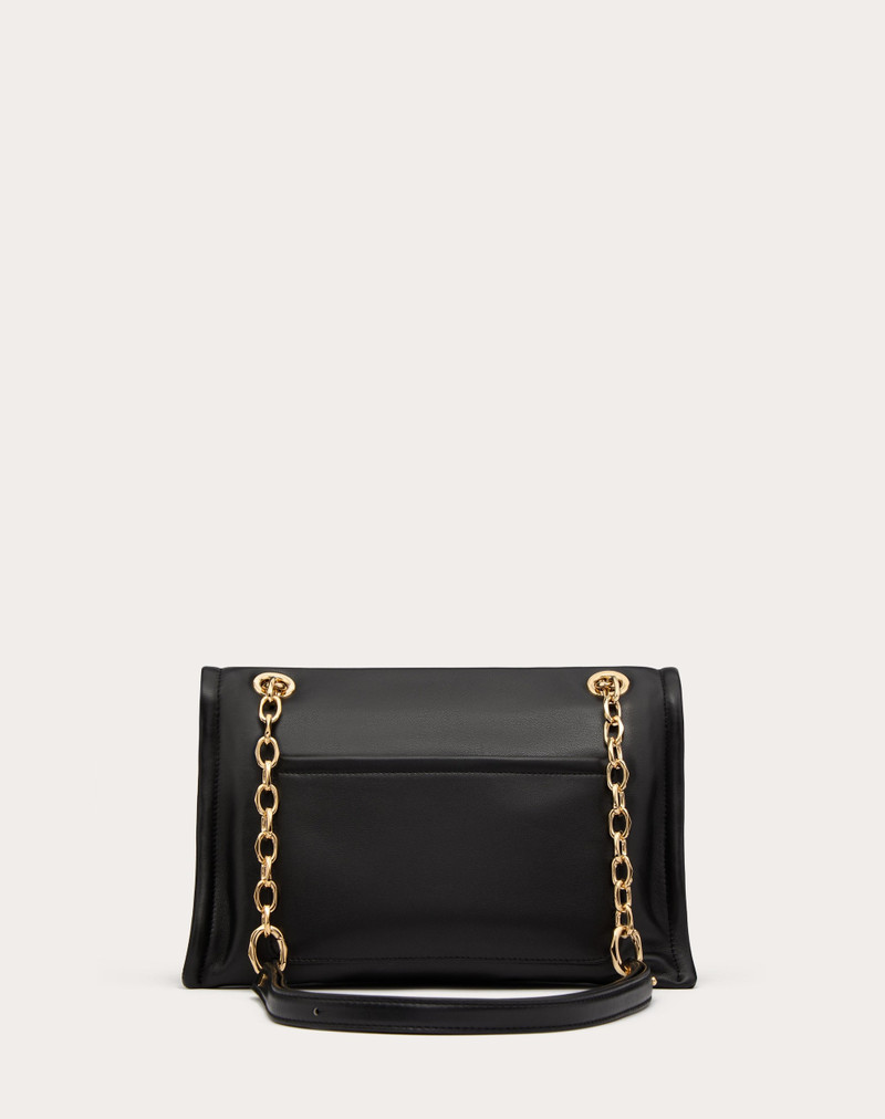 VLOGO CHAIN NAPPA LEATHER SHOULDER BAG WITH CHAIN 3