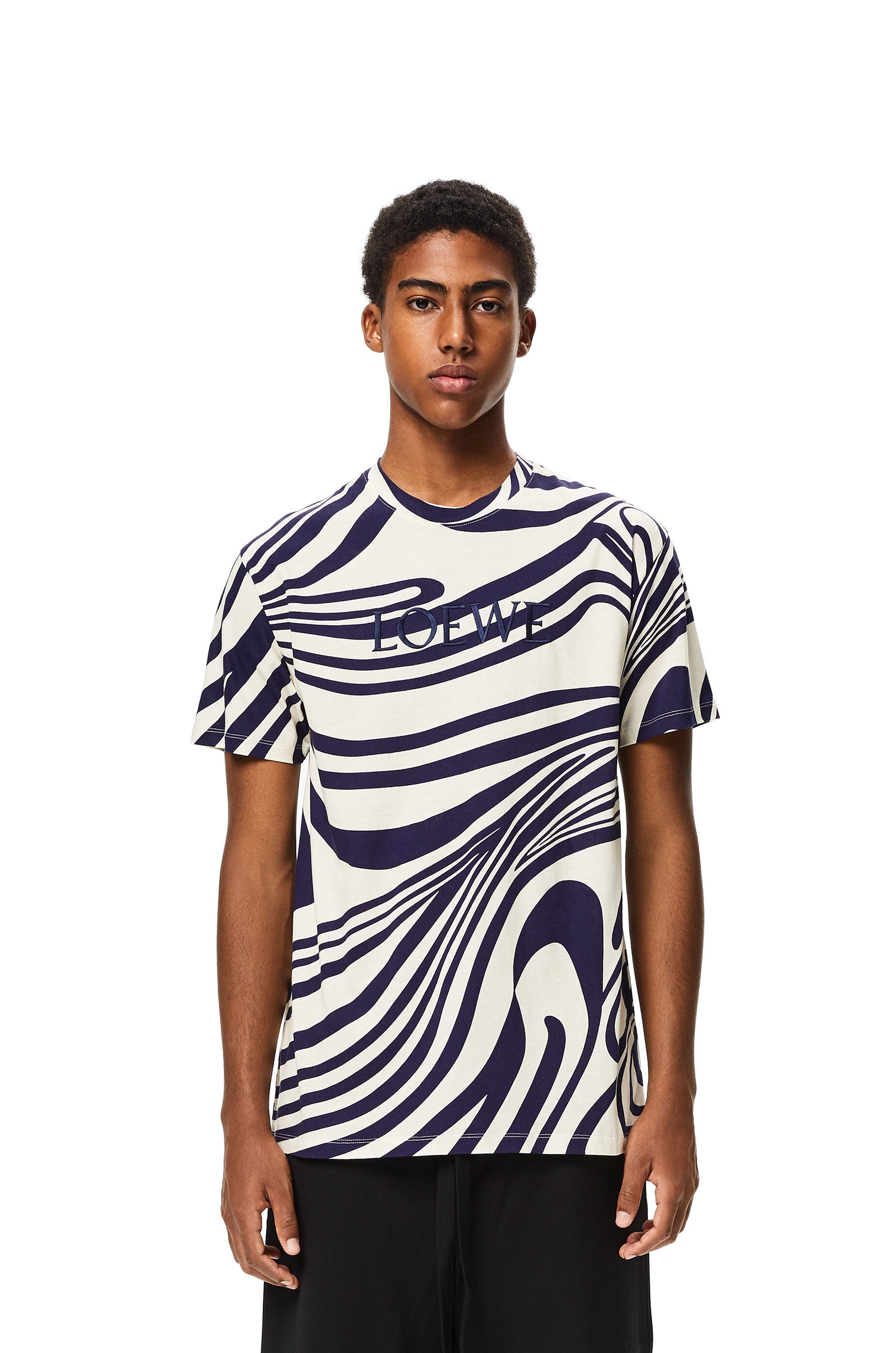 LOEWE T-shirt in psychedelic cotton - 3